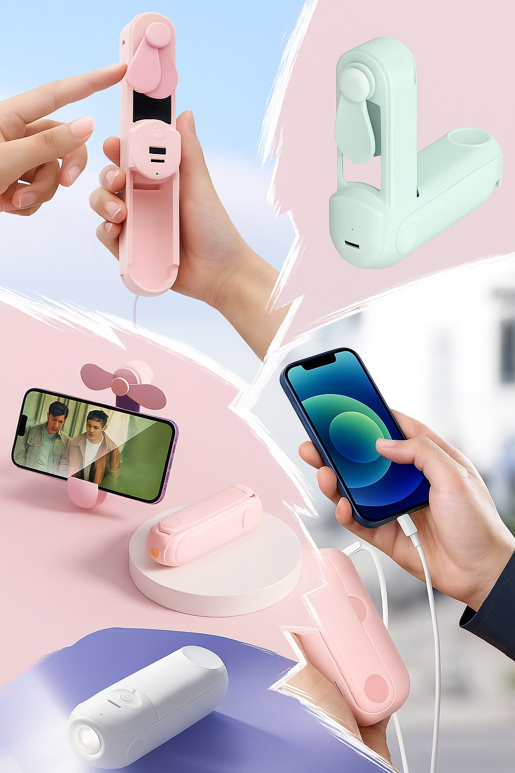 Ventilador portatil 5 en 1